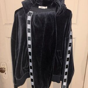 UGG Iris Black Velour Set- Hoodie & Jogger Pants